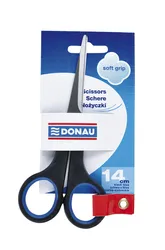 Nożyczki Biurowe Donau Soft Grip, 14Cm, Niebieskie