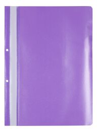 Office Products Skoroszyt, PP, A4, 2 otwory, 100/170mikr., wpinany, fioletowy 