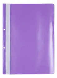 Office Products Skoroszyt, PP, A4, 2 otwory, 100/170mikr., wpinany, fioletowy 