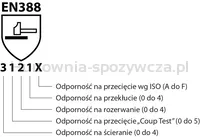 Rękawice spawalnicze DONAU SAFETY DS-WELTIG, TIG, skóra kozia, rozm. 8/M, biało-szare - 2