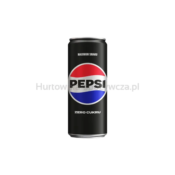 Pepsi Napój gazowany zero cukru 330 ml kaucja (w tym +0,50 zł/szt. zwrotnej kaucji)