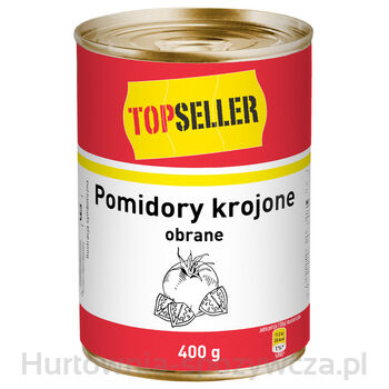 Topseller Pomidory Krojone, Obrane W Soku Pomidorowym 400 G