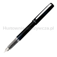 Platinum Pióro wieczne Prefounte Graphite Blue, F, w plastikowym opakowaniu, na blistrze, granatowe  - 2