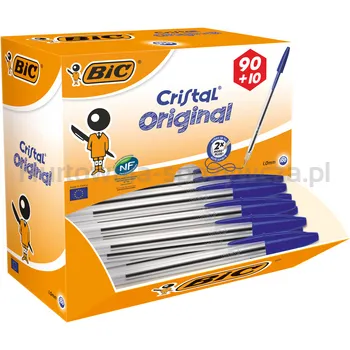 Długopis Niebieski Bic Cristal Original 90+10Szt
