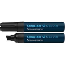 Marker Permanentny Schneider Maxx 280, Ścięty, 4-12 Mm, Czarny