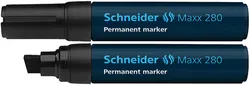 Schneider Marker Permanentny Maxx 280, Ścięty, 4-12Mm, Czarny 