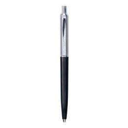 Q-Connect Długopis automatyczny PRESTIGE, 0,7mm, czarno/srebrny, wkład niebieski 
