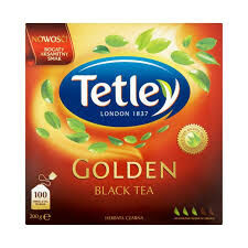 Tetley Herbata Golden Black 100 Torebek