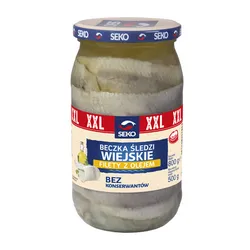 Seko Beczka śledzi filety z olejem wiejskim 800g XXL