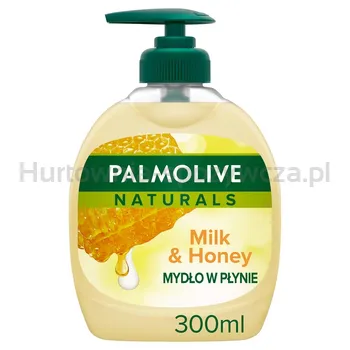 Palmolive Mydło W Płynie Naturals Milk & Honey (Mleko i Miód) Kremowe  z dozownikiem 300 ml