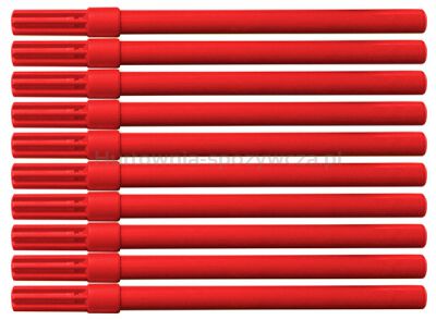 Flamaster biurowy OFFICE PRODUCTS, 10szt., czerwony