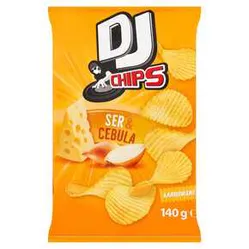 Chipsy Dj Serowo-Cebulowe Faliste 140 G Mw Dobry Wybór