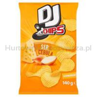 Chipsy Dj Serowo-Cebulowe Faliste 140 G Mw Dobry Wybór