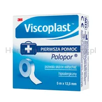 Przylepiec VISCOPLAST Polopor, 5mx12,5mm, rolka, 1szt. - 2