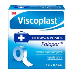 Przylepiec VISCOPLAST Polopor, 5mx12,5mm, rolka, 1szt.