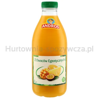 ANDROS Produkt do picia z owoców egzotycznych 1 l (w tym +0,50 zł/szt. zwrotnej kaucji)