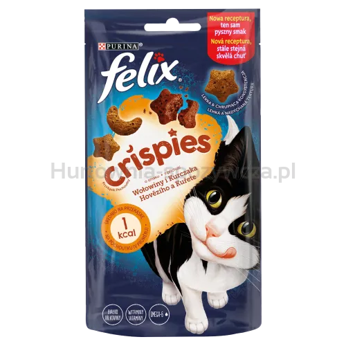 Felix Crispies Przekąski O Smaku Wołowiny I Kurczaka 45G