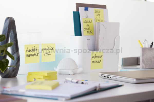 Karteczki samoprzylepne POST-IT® Super sticky Z-Notes (R330-12SS-CY), 76x76mm, 12x90 kart., żółte - 3