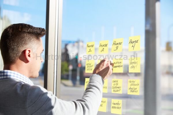 Karteczki samoprzylepne POST-IT® Super sticky Z-Notes (R330-12SS-CY), 76x76mm, 12x90 kart., żółte - 4