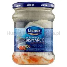 Lisner Bismarck Płaty Śledziowe W Zalewie Octowo-Korzennej 400 G
