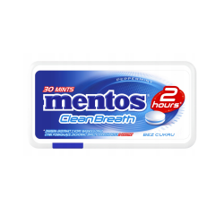 Mentos 2 Hours Clean Breath Peppermint 21g