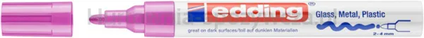 Edding Marker olejowy połyskujący e-750 2-4mm, różowy 