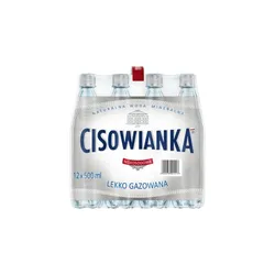 Naturalna woda mineralna Cisowianka lekko gazowana PET 500 ML kaucja (w tym +0,50 zł/szt. zwrotnej kaucji)