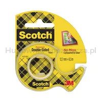 Taśma biurowa, dwustronna SCOTCH® (136D), z dyspenserem, 12mm, 6, 3m - 8
