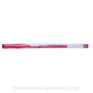 Długopis Żelowy Office Products Classic 0,5Mm, Czerwony