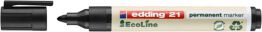 Edding Marker permanentny e-21 ecoline, 1,5-3mm, czarny 