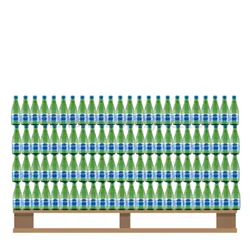 Woda Ustronianka Gazowana 330Ml Szkło <br>(Paleta 1296 szt.)  SK