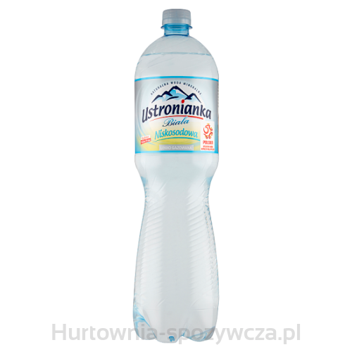 Ustronianka Biała Naturalna Woda Mineralna Musująca 1,5L