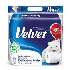 Velvet Papier Toaletowy Delikatnie Biały Szt. 4