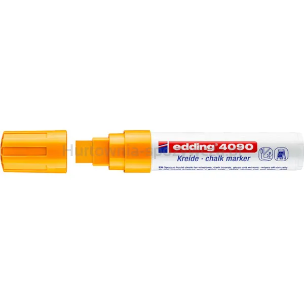 Marker Kredowy E-4090 Edding, 4-15 Mm, Pomarańczowy Neonowy