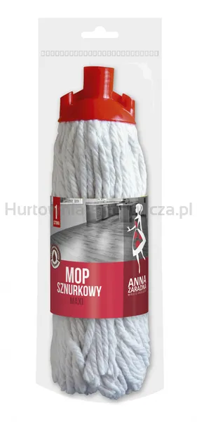 Mop Anna Zaradna, Sznurkowy, Maxi, 1 Szt., Biały