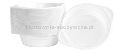 Flaczarka plastikowa OFFICE PRODUCTS, 500ml, śr. 16cm, 100 szt., biała