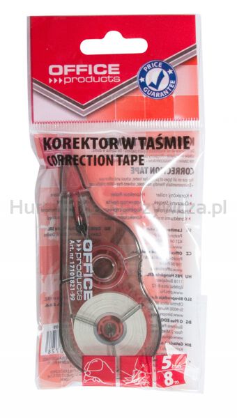 Office Products Korektor w taśmie myszka, 5mmx8m  - 2