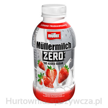 Napój Mleczny Müllermilch Zero Mix Smaków Truskawka Oraz Banan 400G