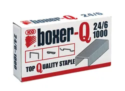ICO Boxer Zszywki 24/6, galwanizowane, 1000szt. 