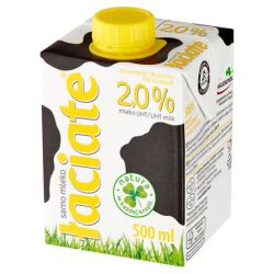 Mleko ŁACIATE, 2%, 0,5 l