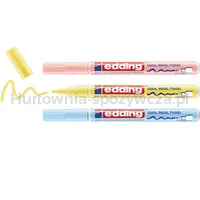Marker olejowy błyszczący e-751 EDDING, 1-2mm, 3 szt., mix kolorów pastelowych - 5