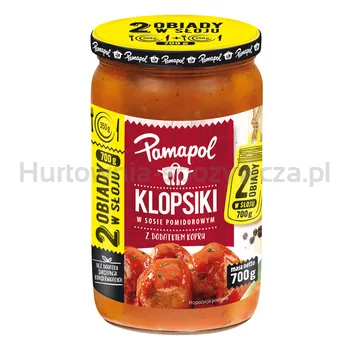 Pamapol Klopsiki W Sosie Pomidorowym Z Dodatkiem Kopru 700G - Dwa Obiady W Słoju 