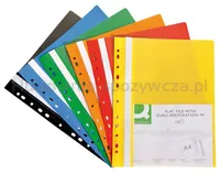 Q-Connect Skoroszyt, PP, A4, standard, 120/170mikr., wpinany, zielony  - 2