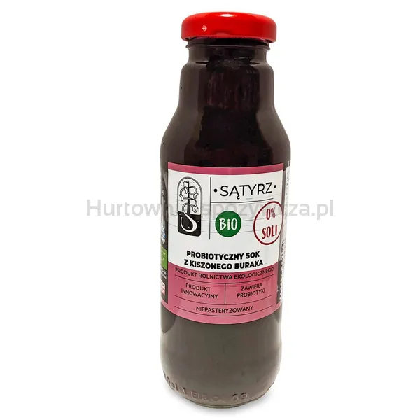 Probiotyczny sok bez soli z kiszonego buraka BIO 300 ml