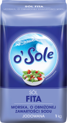 Sól Morska Fita O Obniżonej Zawartości Sodu, Jodowana 1 Kg O'Sole