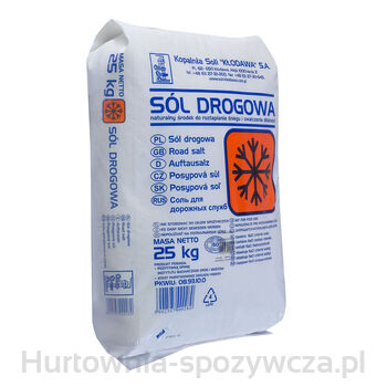 Kłodawska Sól Drogowa 25 Kg