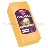 Mlekovita Ser Cheddar dojrzewający blok Około 2kg barwiony