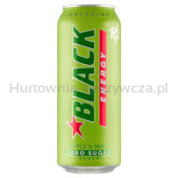 Black Energy Zero Sugar Added Apple ; Mint 500 ml