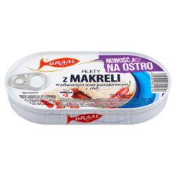 Graal Filety z makreli w pikantnym Sosie Pomidorowym z chili 170g