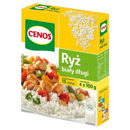 Cenos Ryż biały długi 4 x 100 g(